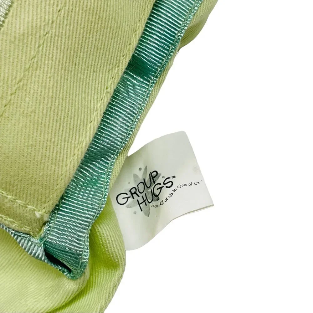 Set of 4 Light Green Demdaco Group Hugs MOM Photo Accent Pillows - NWT